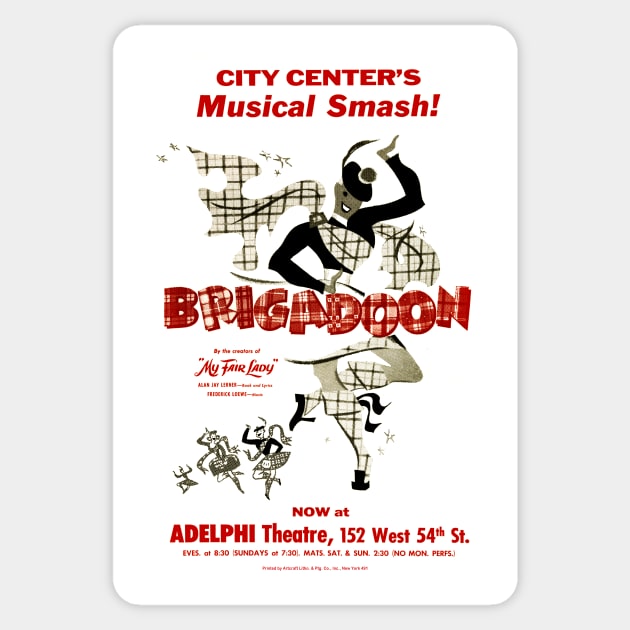 Brigadoon Playbill Sticker by RockettGraph1cs